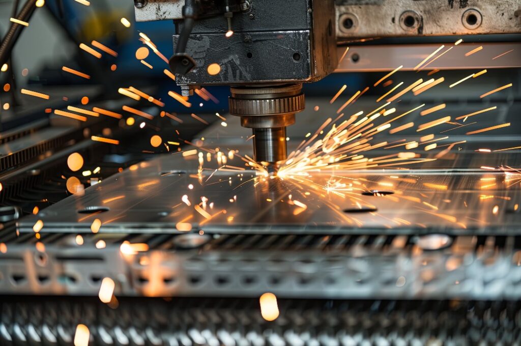 Industrielle Maschinen zur Blechbearbeitung